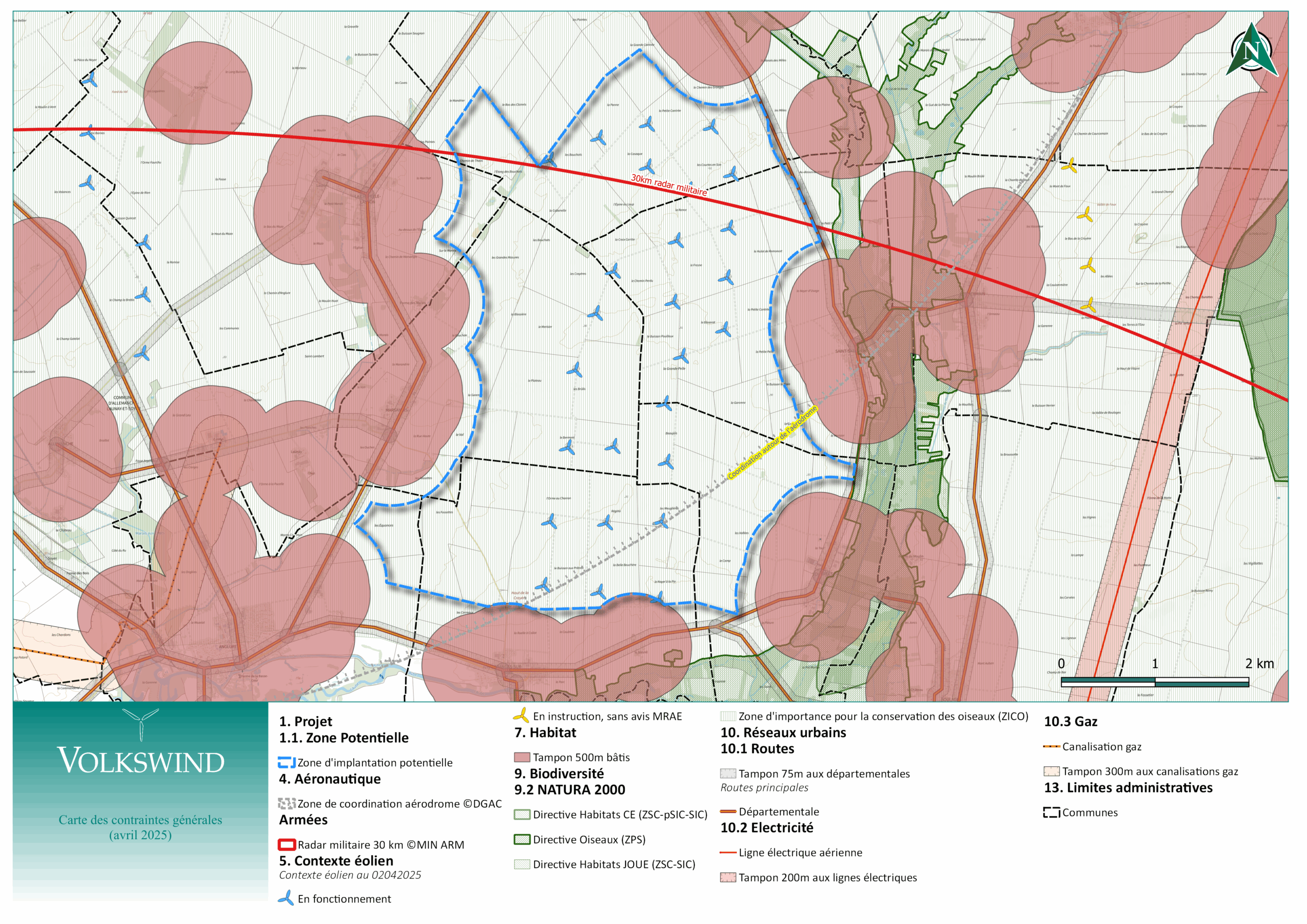 carte des contraintes